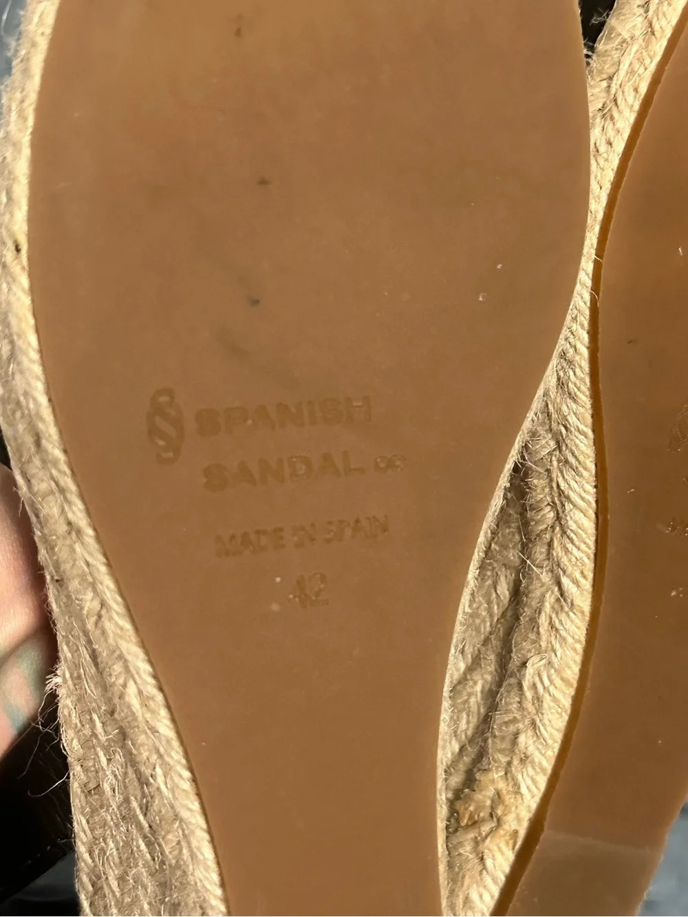 Spanish Sandal Company Espadrille Slingback Wedge